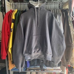 Thick grey champion hoodie